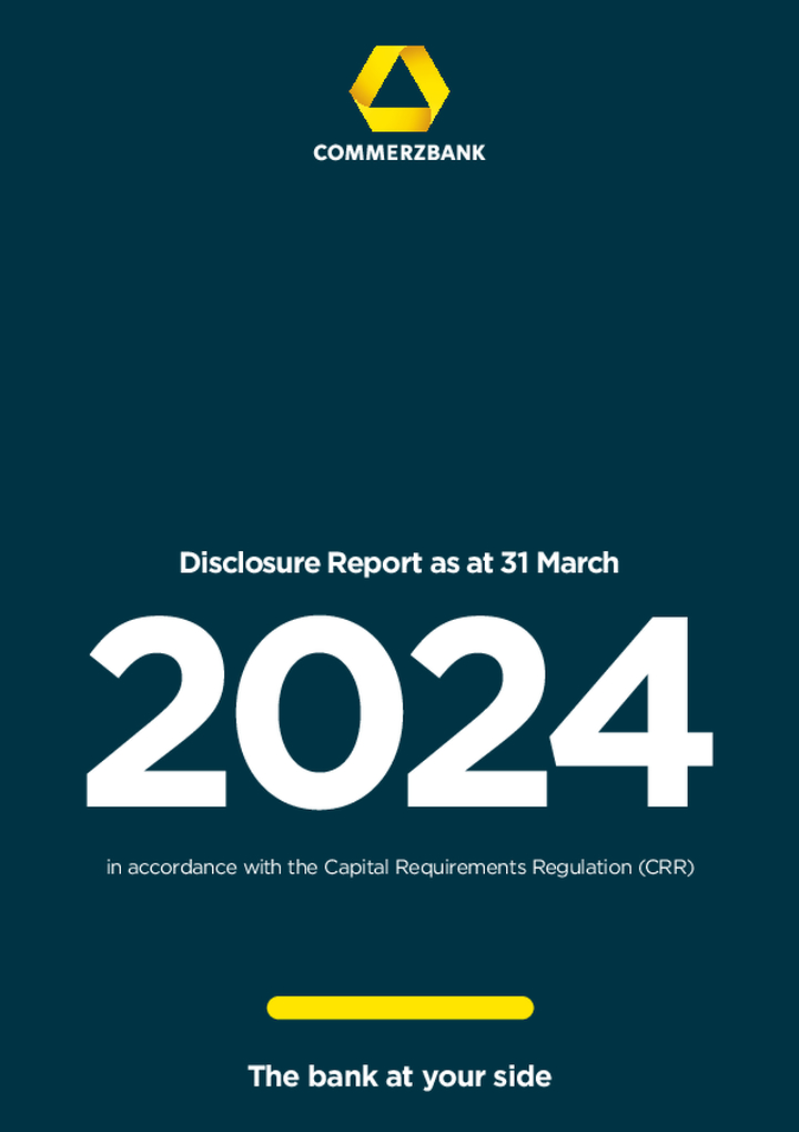 Disclosure Report as at 31 March 2024 in accordance with CRR
