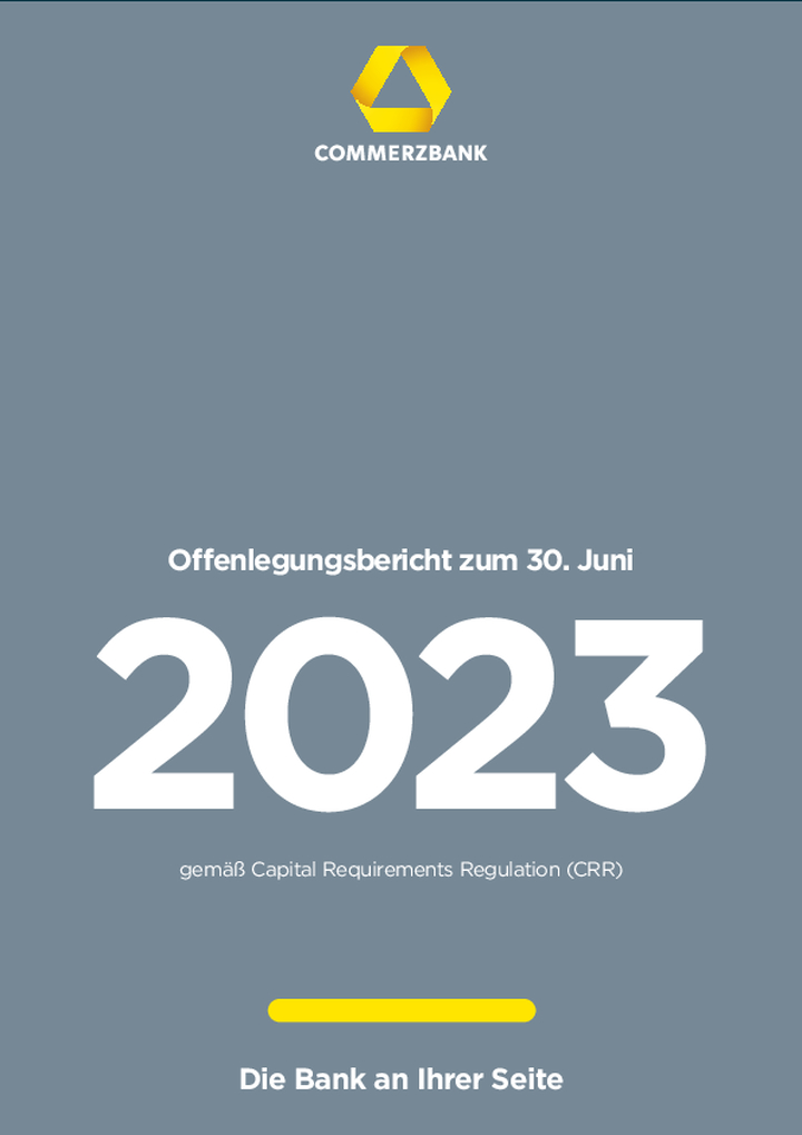 Offenlegungsbericht zum 30. Juni 2023 gemäß CRR