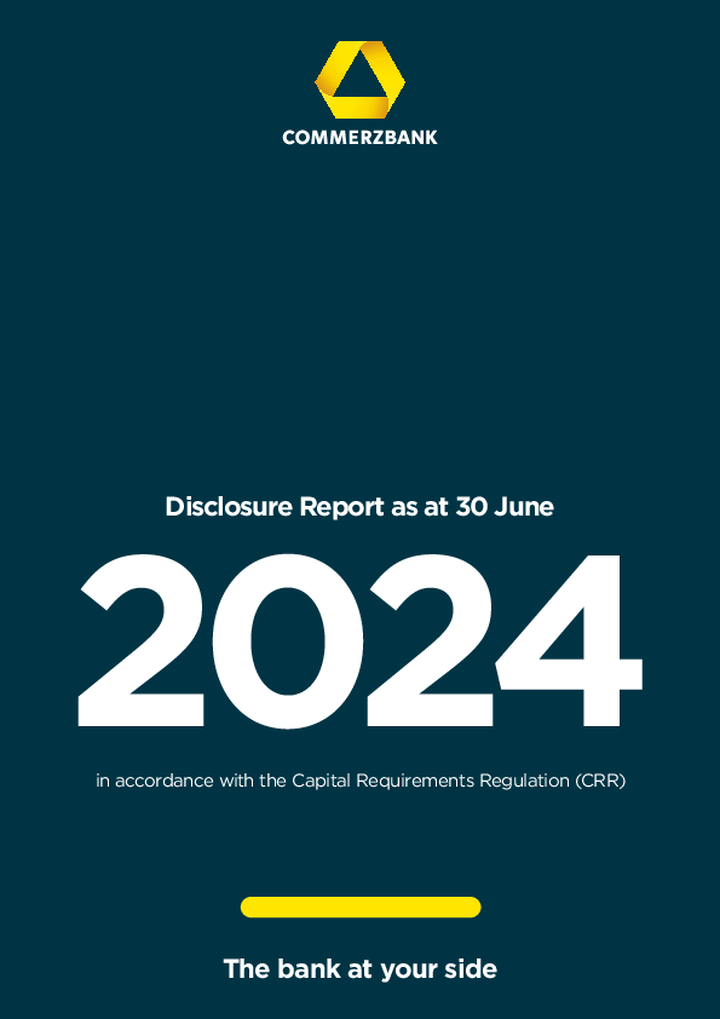 Disclosure Report as at 30 June 2024 in accordance with CRR 